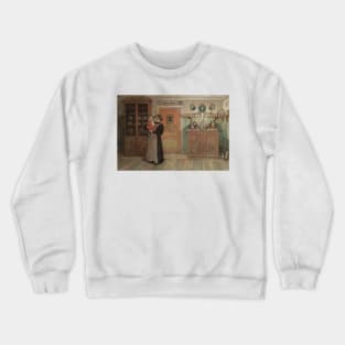 Between Christmas and New Year. From A Home by Carl Larsson Crewneck Sweatshirt